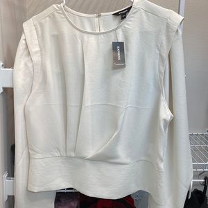 Express cropped long sleeve shirt